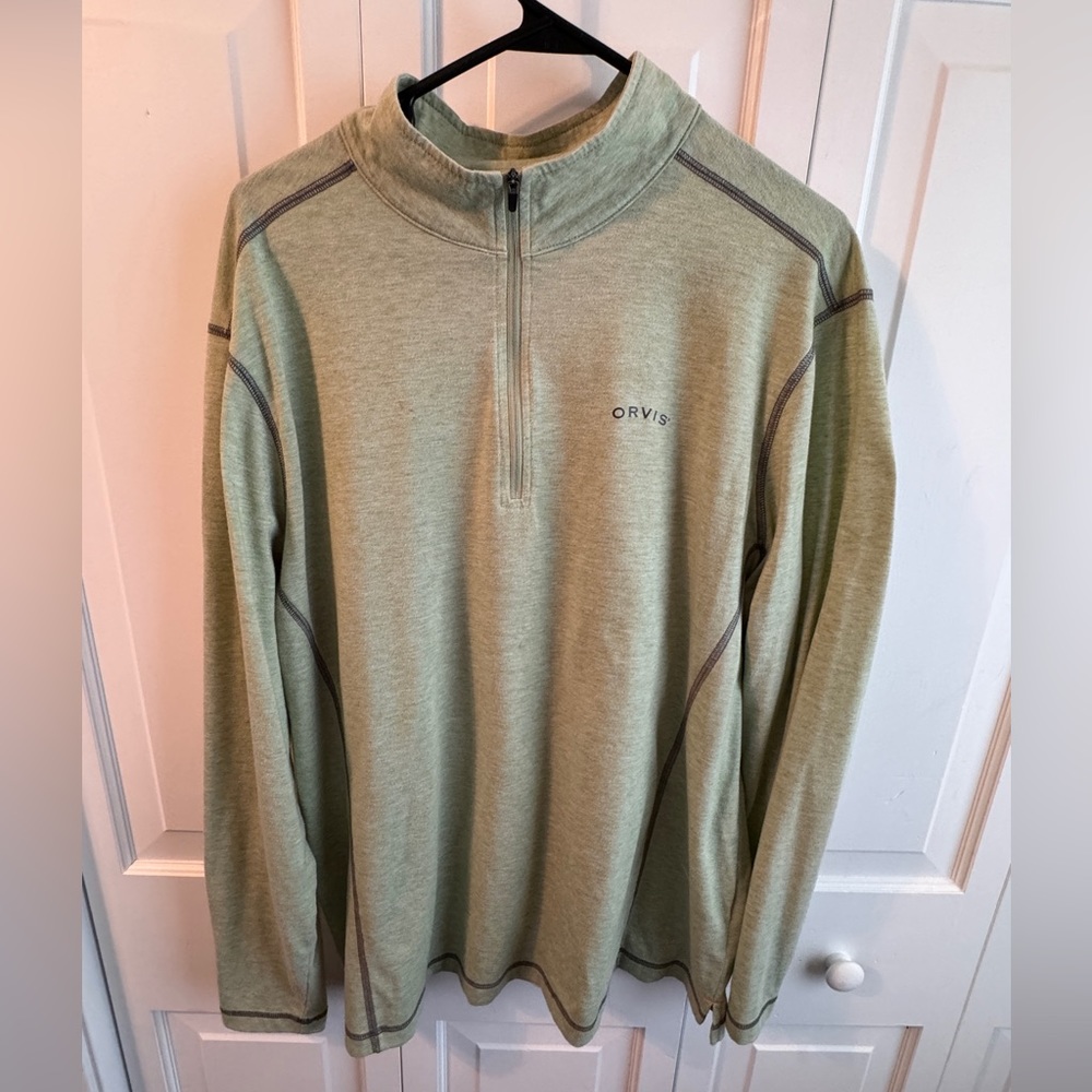 Orvis Men’s XL 1/4 Zip Green